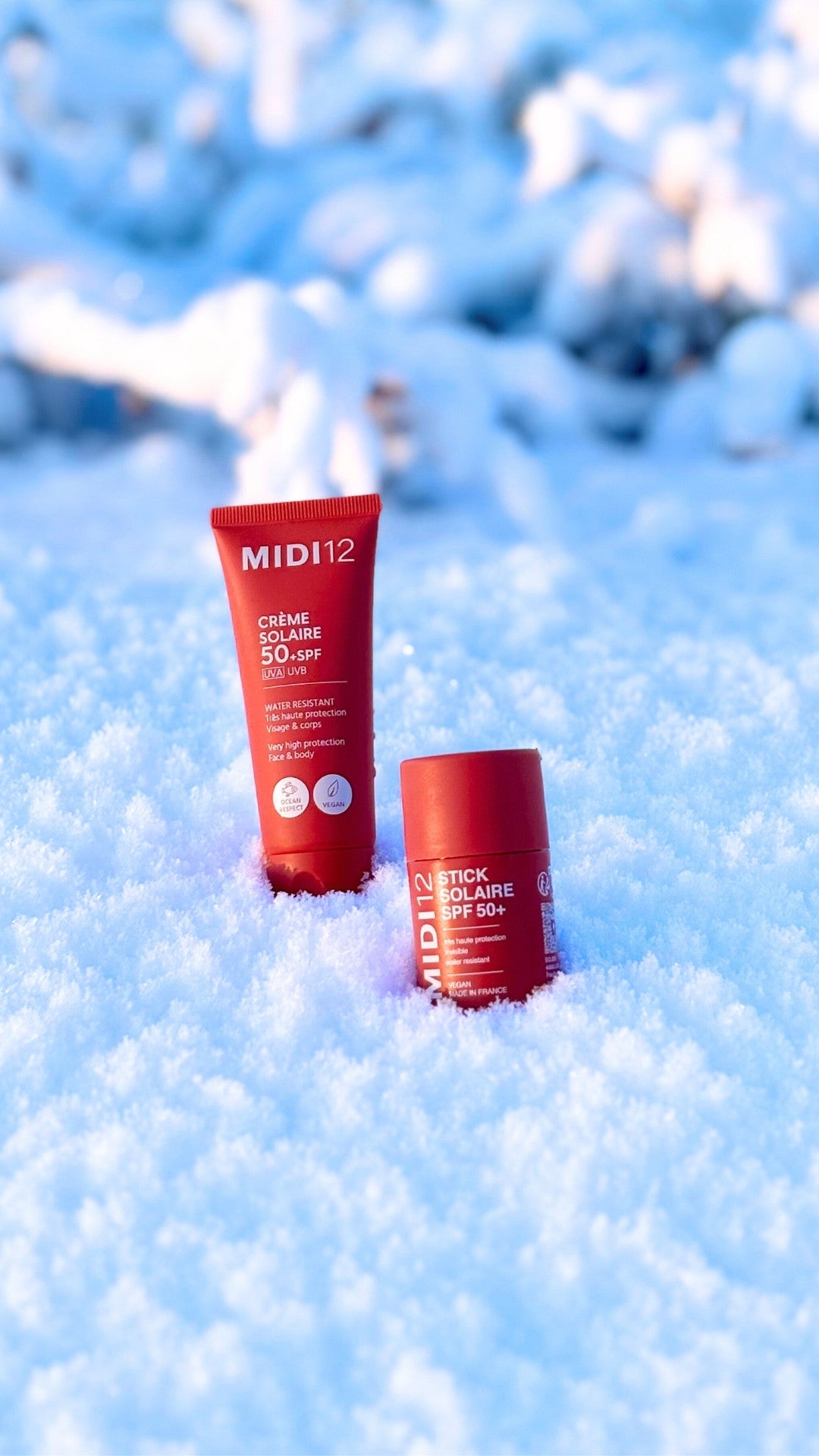 Haute protection solaire pour le ski : Crème Solaire SPF50 et Stick Solaire SPF50+